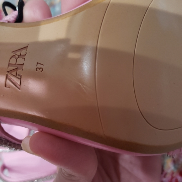 Zara Barbie Pink Sparkly Heels - Picture 10 of 13